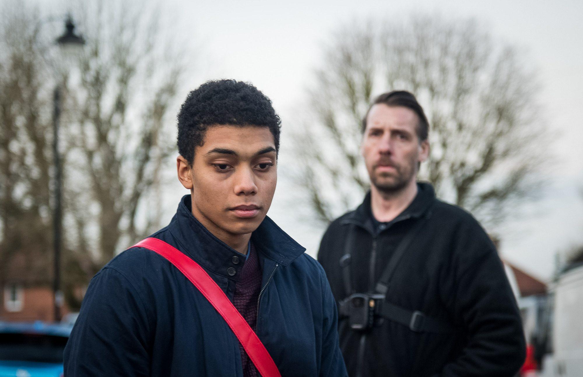 2) Killed by My Debt - Perdomo portrays the tragic real-life character Jerome Rogers, a ⁢young British courier who fell into debt and ultimately committed suicide in this BBC docudrama